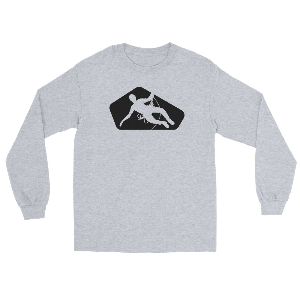 Traversing Climber Long Sleeve Black Logo